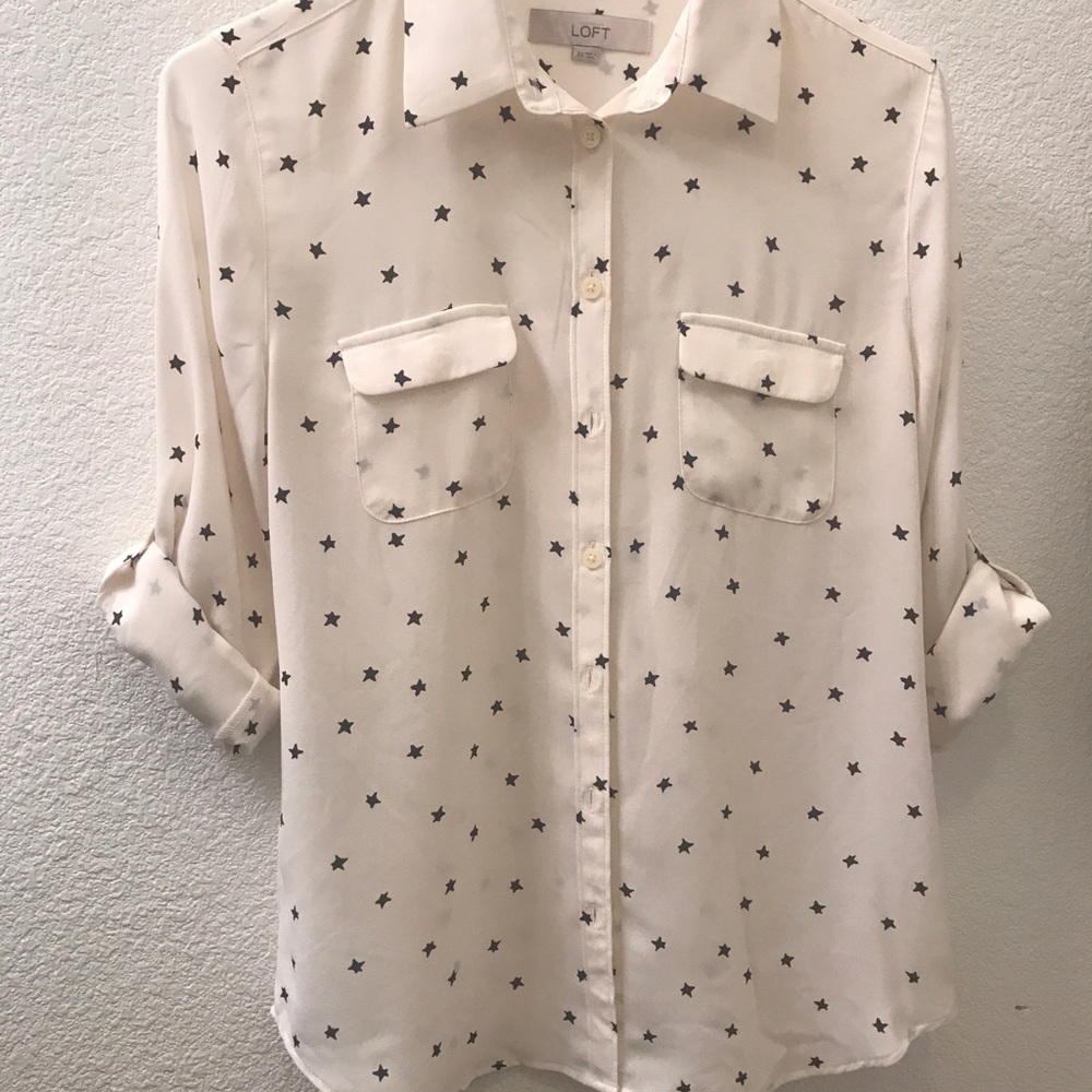 Loft Button Down Blouse